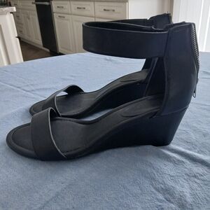 Torrid Black Wedge Sandals